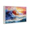 Stupell Industries Sunrise over Ocean Wave Framed Giclee Wall Art Design by Leon Devenice
